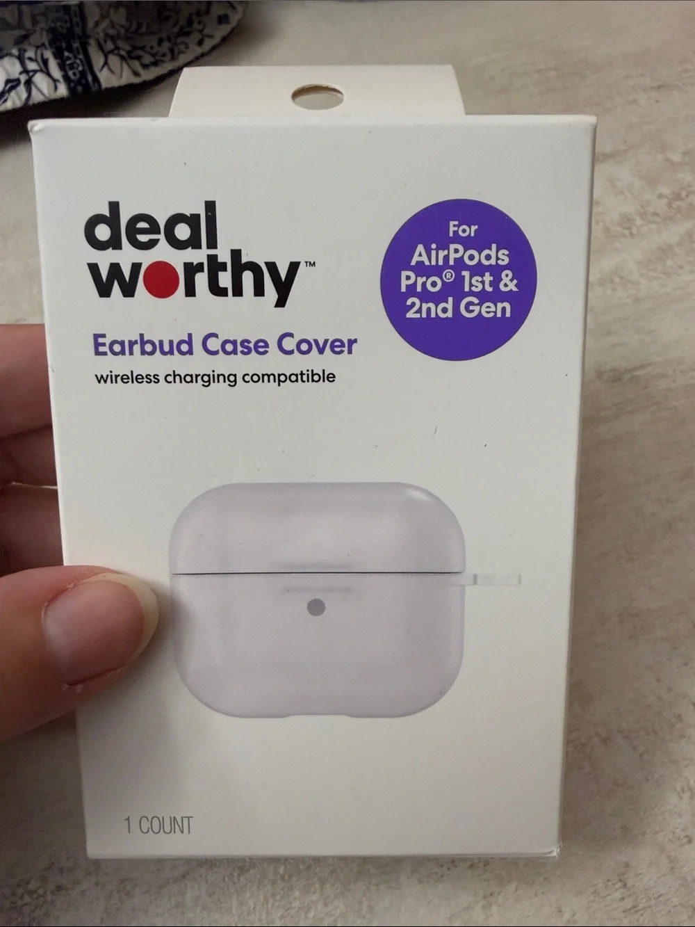 Dealworthy White Earbud Case Cover for AirPods Pro (1st & 2nd Gen)
